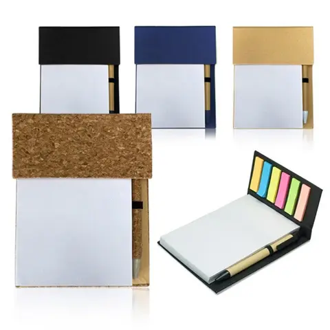 בלוק ממו שולחני עם דבקיות ועט