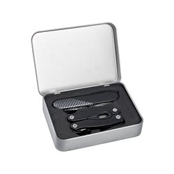 סט פלייר ואולר רב תכליתי שחור - קרבון במארז אלומיניום