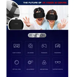 משקפי מציאות מדומה משולבות שלט BT