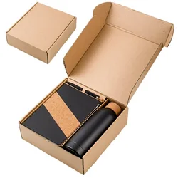 סט מתנה למשרד מחברת בקבוק ועט שעם